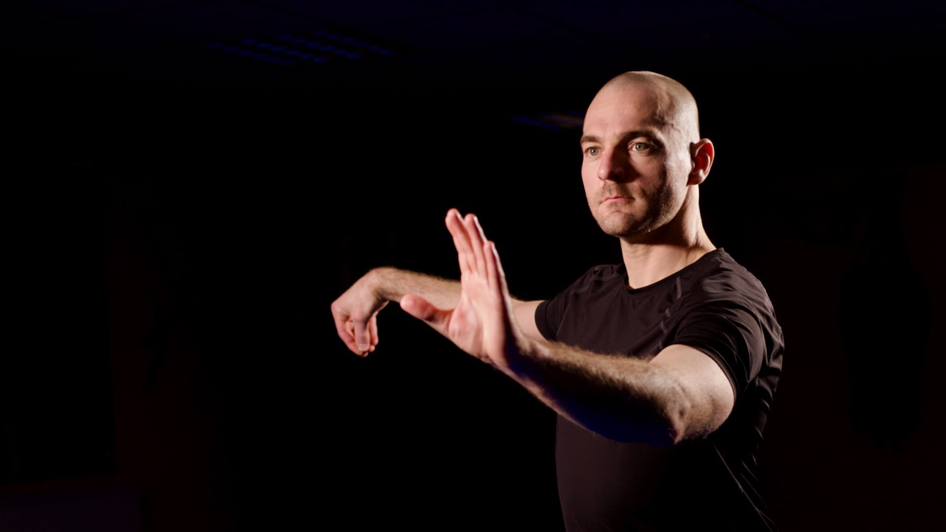 Sifu Wolfgang Herbst performing a Tai Chi Qi Gong form